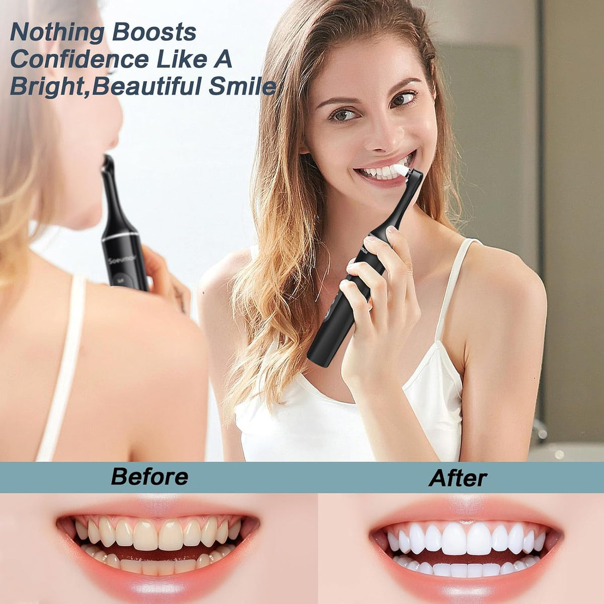 Tooth Polisher,Rechargeable Tooth Whitening Kit for Teeth Cleaning and Whitening