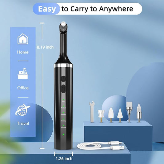 Teeth Polisher with 5 Brush Heads 8 Polish Pastes 5 Speed Modes