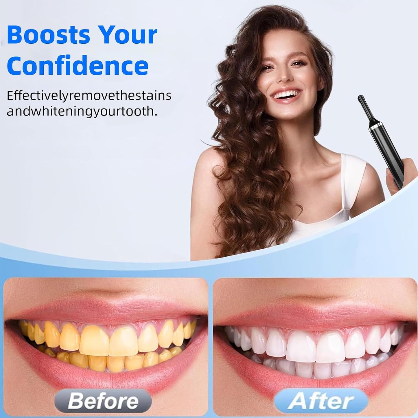 Teeth Polisher with 5 Brush Heads 8 Polish Pastes 5 Speed Modes