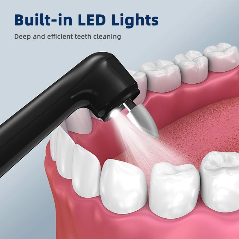 Teeth Polisher with 5 Brush Heads 8 Polish Pastes 5 Speed Modes