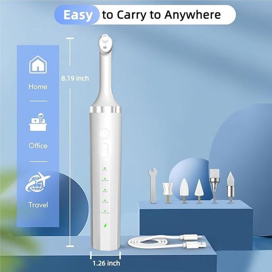 Teeth Polisher with 5 Brush Heads 8 Polish Pastes 5 Speed Modes