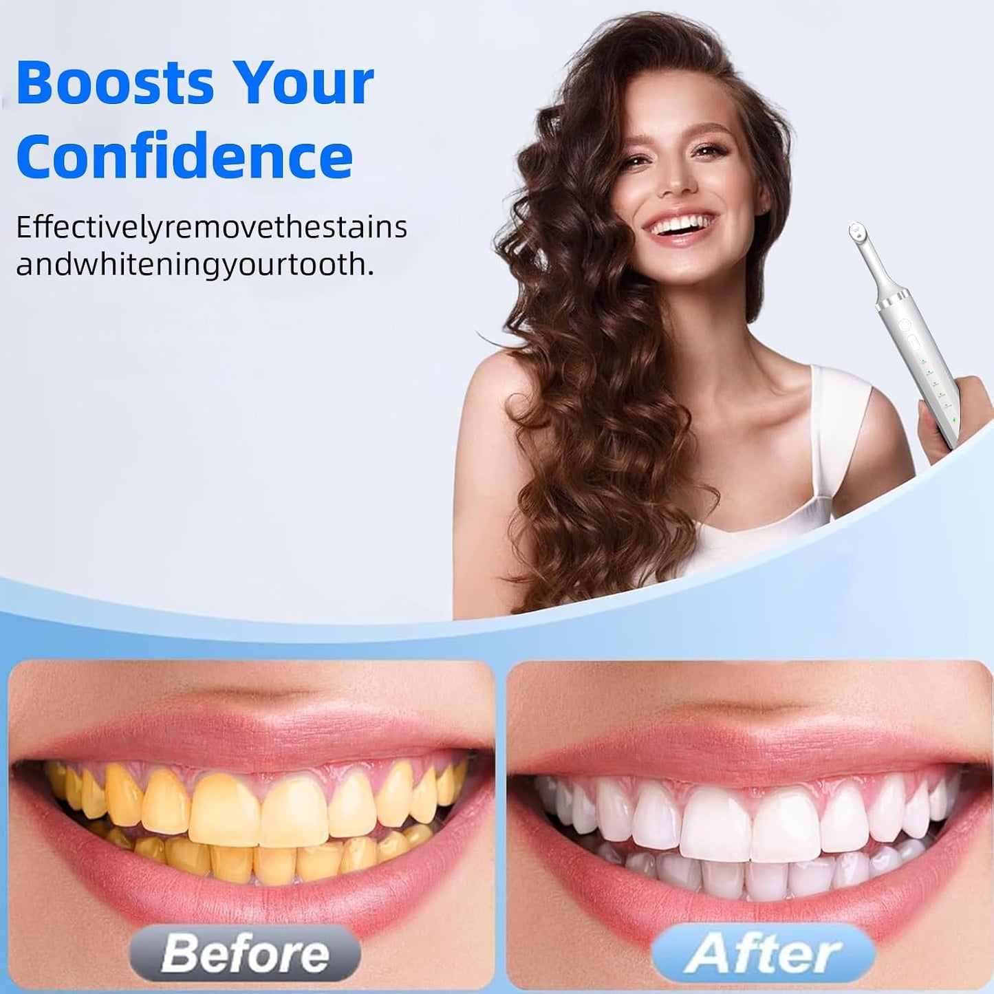 Teeth Polisher with 5 Brush Heads 8 Polish Pastes 5 Speed Modes